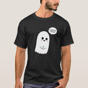 Camiseta Truque de Boo ou Trate Com Licença Mas Boo Cute Gh