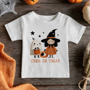 Camiseta Truque de Bruxa e Fantasma Fantasmas e o Halloween