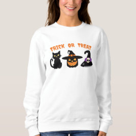 Camiseta Truque de Bruxas Negras do Halloween ou Design de 