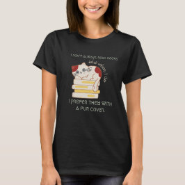 Camiseta Truque de Gato Engraçado para Bookworms