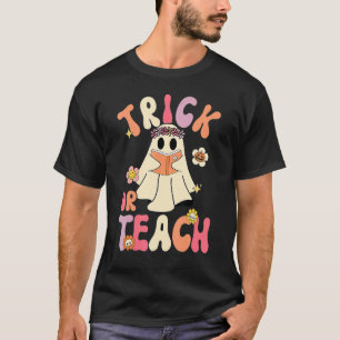 Camiseta Truque de Halloween ou guincho retrorreflector