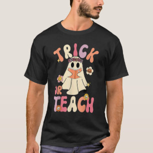 Camiseta Truque de Halloween ou guincho retrorreflector