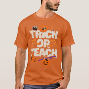 Camiseta Truque de Halloween ou guincho retrorreflector