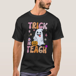 Camiseta Truque de Halloween ou guincho retrorreflector
