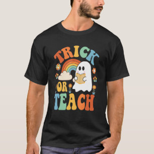Camiseta Truque de Halloween ou guincho retrorreflector