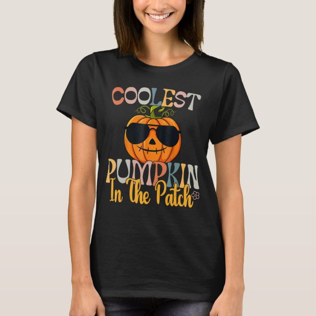 Camiseta Truque de Halloween ou guincho retrorreflector (Frente)