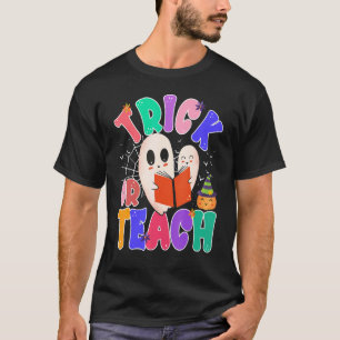 Camiseta Truque de Halloween ou guincho retrorreflector