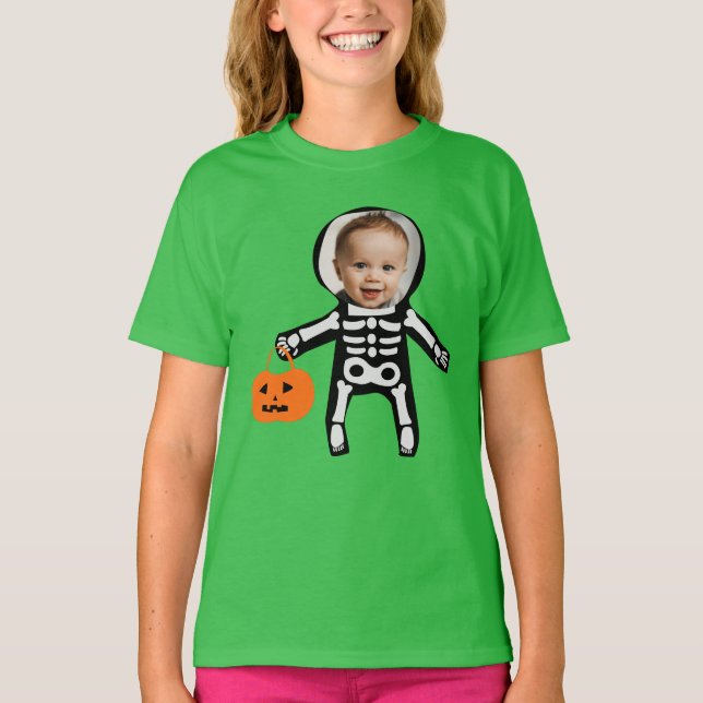 Camiseta Truque de Halloween ou tratamento personalizado (Frente)