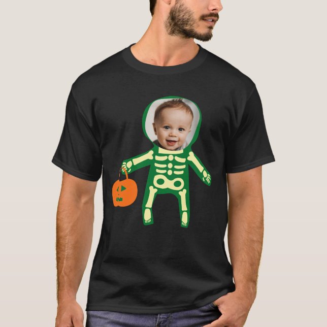 Camiseta Truque de Halloween ou tratamento personalizado (Frente)