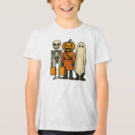 Camiseta Truque de Halloween ou Tripulação de Tratamentos