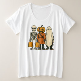 Camiseta Truque de Halloween ou Tripulação de Tratamentos