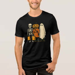 Camiseta Truque de Halloween ou Tripulação de Tratamentos