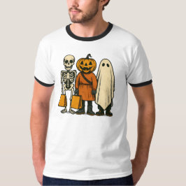Camiseta Truque de Halloween ou Tripulação de Tratamentos