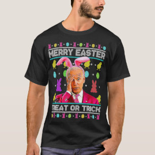Camiseta Truque De Páscoa De feliz Ou Tratar Coelhinho Bon