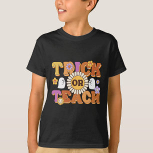 Camiseta Truque De Retrô Ou Ensino Professor Fantasma Hallo
