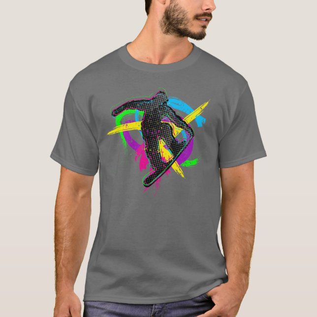 Camiseta Truque de Snowboard (Frente)