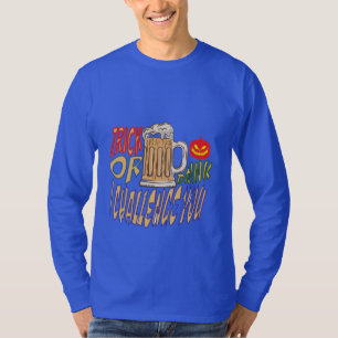 Camiseta Truque Ou Bebida, Booze Feliz Halloween