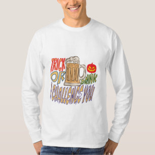 Camiseta Truque Ou Bebida, Booze Feliz Halloween