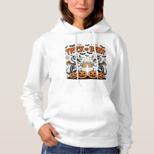 Camiseta Truque ou cerveja Skeleton Dragões Arte Halloween