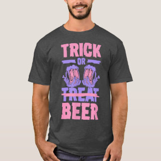 Camiseta Truque ou cervejaria ou tratamento de cervejaria d
