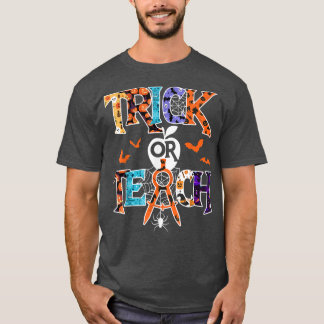Camiseta Truque Ou Ensino Engraçado Professor Engraçado Cos
