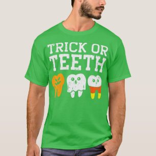 Camiseta Truque Ou o Engraçado Dentista G do Tratado de Hal