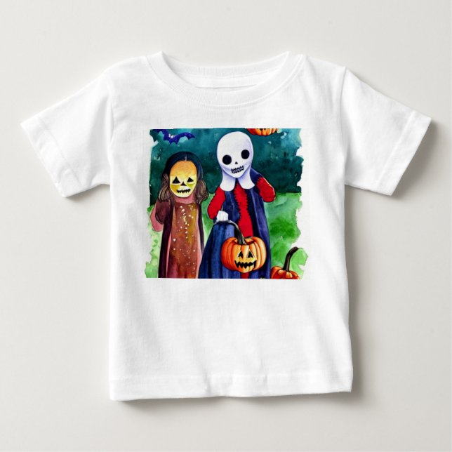 Camiseta Truque ou Tratadores de Halloween (Frente)