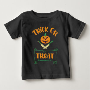 Camiseta Truque ou tratamento de abóbora de Dia das Bruxas