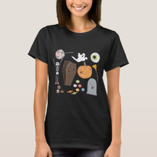 Camiseta Truque ou tratamento de Dia das Bruxas