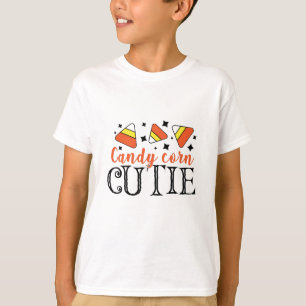 Camiseta Truque Ou Tratamento De Halloween Cutie De Milho D