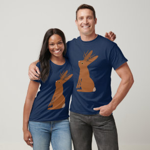 Camiseta Truque ou tratamento de Jackalope do Halloween