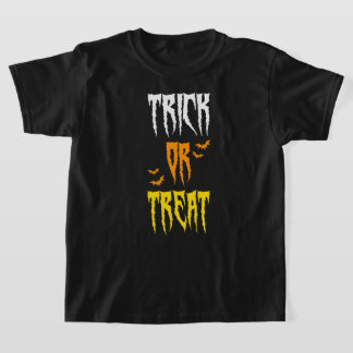 Camiseta truque ou tratamento de morcegos retro halloween