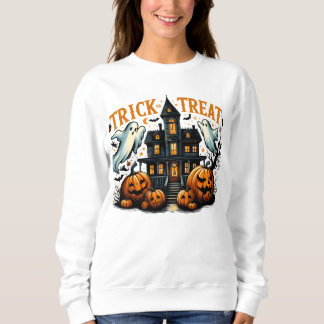Camiseta Truque ou tratamento fantasmagórico numa mansão an