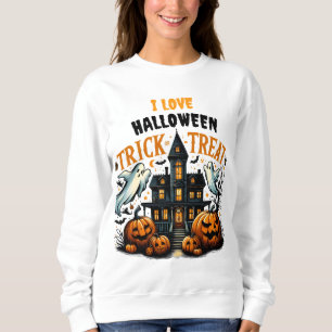 Camiseta Truque ou tratamento fantasmagórico numa mansão an