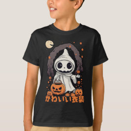 Camiseta Truque ou tratamento - Kawaii Halloween Spooky Gho