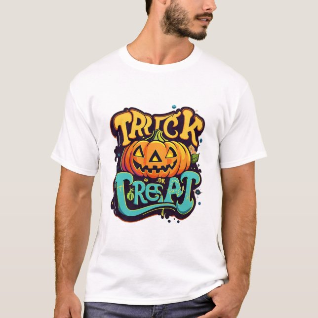 Camiseta Truque Ou Tratar (Frente)