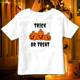 Camiseta Truque Ou Tratar Abóboras Loucas No Halloween