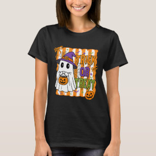 Camiseta Truque Ou Tratar Feliz Rapaz Fantasma De Pumpkin D