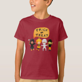 Camiseta Truque Ou Tratar Gráfico De Halloween