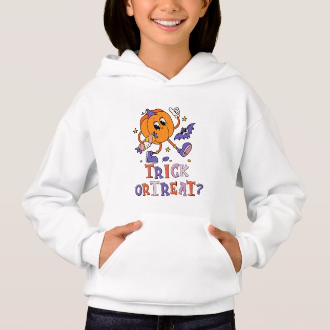 Camiseta Truque Ou Tratar | Hoodie Halloween (Frente)