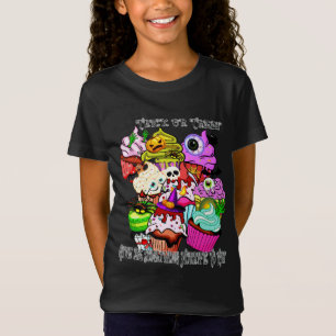 Camiseta Truque Ou Tratar Me Dá Algo Horrível Para Comer