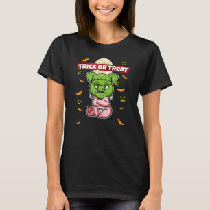 Camiseta Truque Ou Tratar O Assustador Salão Do Monstro Do