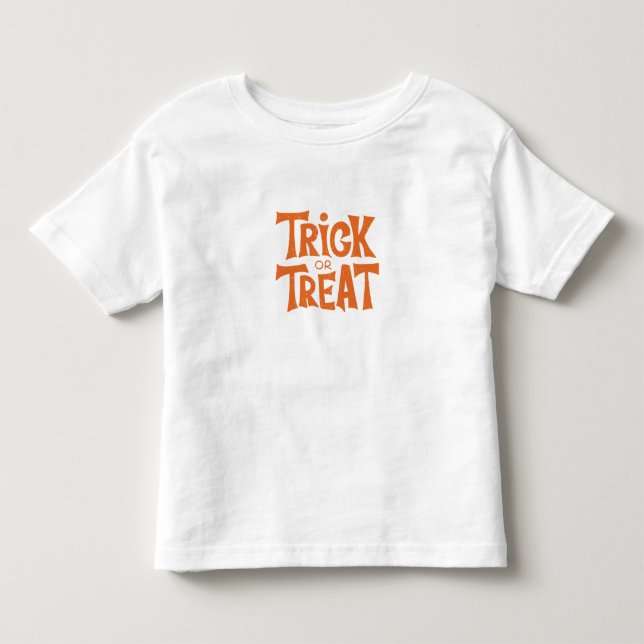 Camiseta Truque ou Tratar o Desenho de Halloween (Frente)