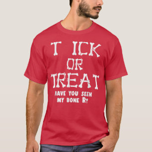 Camiseta Truque Ou Tratar O Fecho Preguiçoso De Halloween O