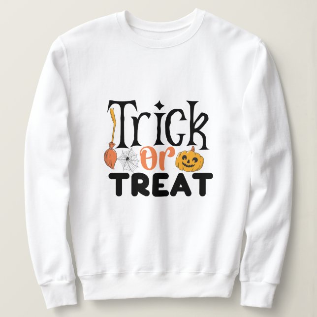 Camiseta Truque Ou Tratar O Halloween (Frente do Design)