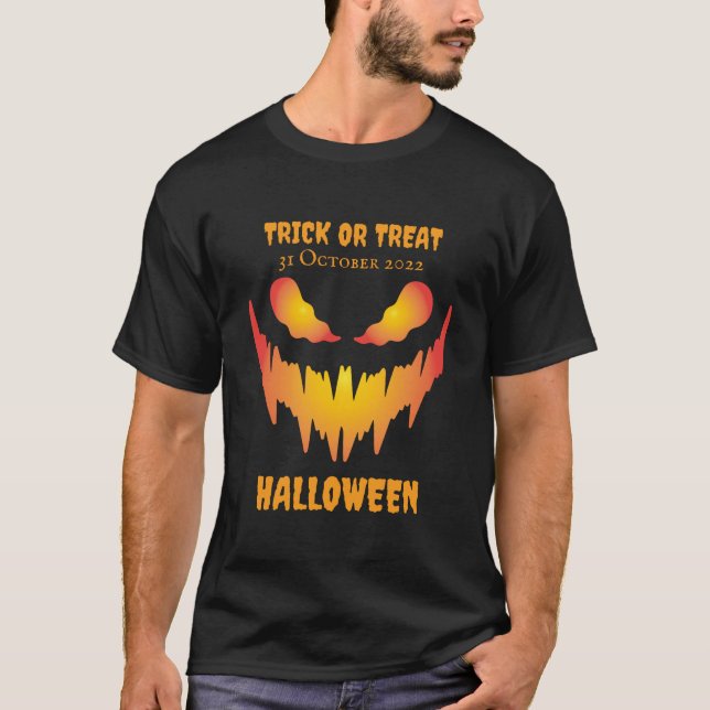 Camiseta Truque Ou Tratar O Halloween (Frente)