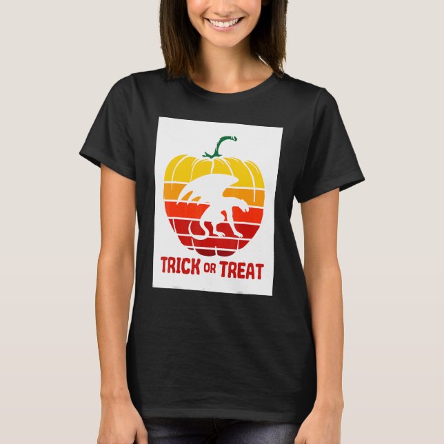 Camiseta Truque Ou Trate Jack O Lantern Halloween Figurume  (Frente)