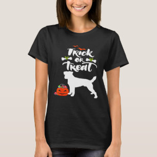 Camiseta Truque Ou Trate O Jack Russell Cachorro Figurino D