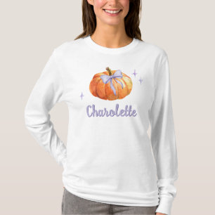 Camiseta Truque Personalizado ou Tratar Arco de Abóbora do