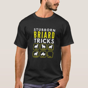Camiseta Truques-Briard Stubborn - Formação de cães